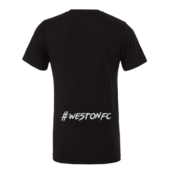 WESTON FC BOYS FUTURE ELITE (Logo) Bella + Canvas Short Sleeve Triblend T-Shirt Solid Black