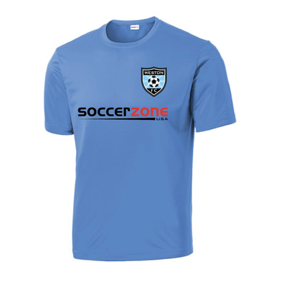 Weston FC Girls Future Premier Sport-Tek Practice Jersey Carolina Blue