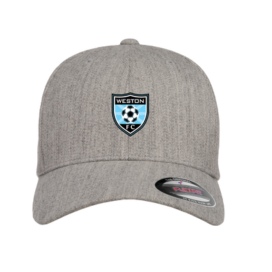 Weston FC FAN Flexfit Wool Blend Fitted Cap Heather Grey