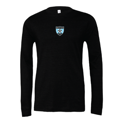 WESTON FC GIRLS PREMIER (Patch) Bella + Canvas Long Sleeve Triblend T-Shirt Heather Black