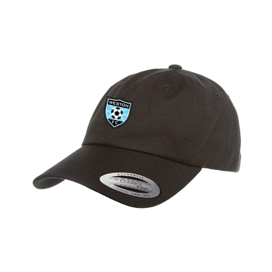 WESTON FC GIRLS PREMIER Yupoong Cotton Twill Dad Cap Black