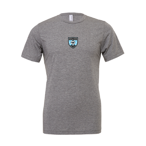 Weston FC FAN (Patch) Bella + Canvas Short Sleeve Triblend T-Shirt Grey