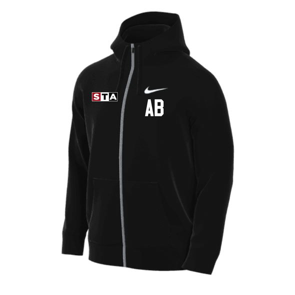 STA Boys ECNL Nike Fleece Full-Zip Hoodie Black