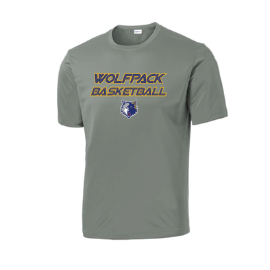 Wolfpack Basketball FAN Sport-Tek DriFit Shirt Charcoal