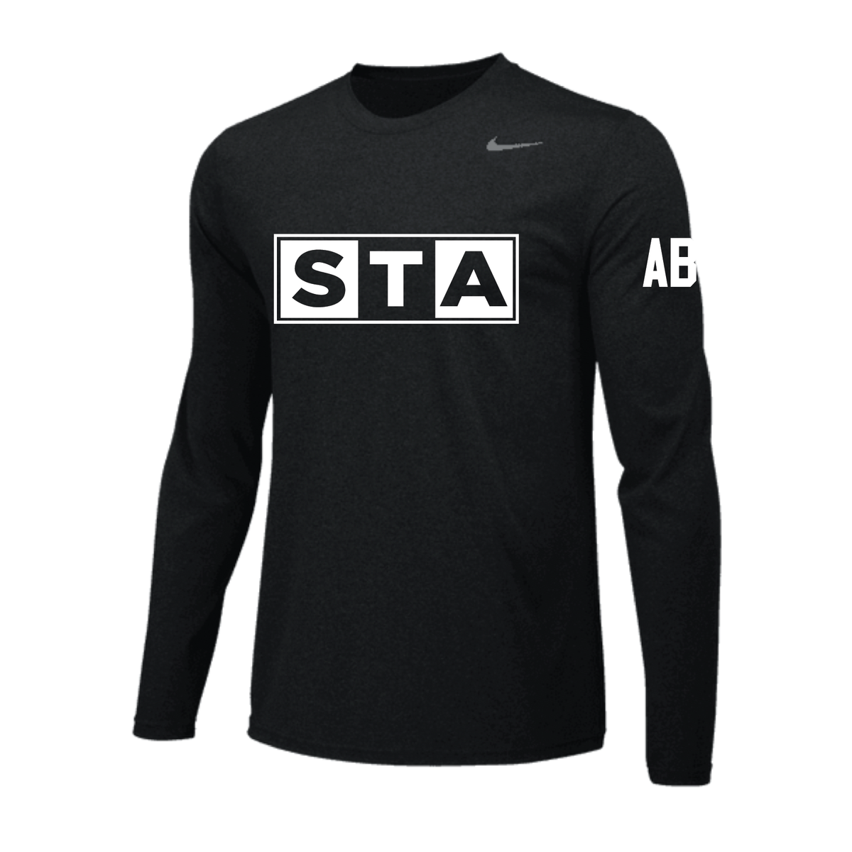 STA Boys ECNL (Logo) Nike Legend LS Shirt Black Soccer Zone USA