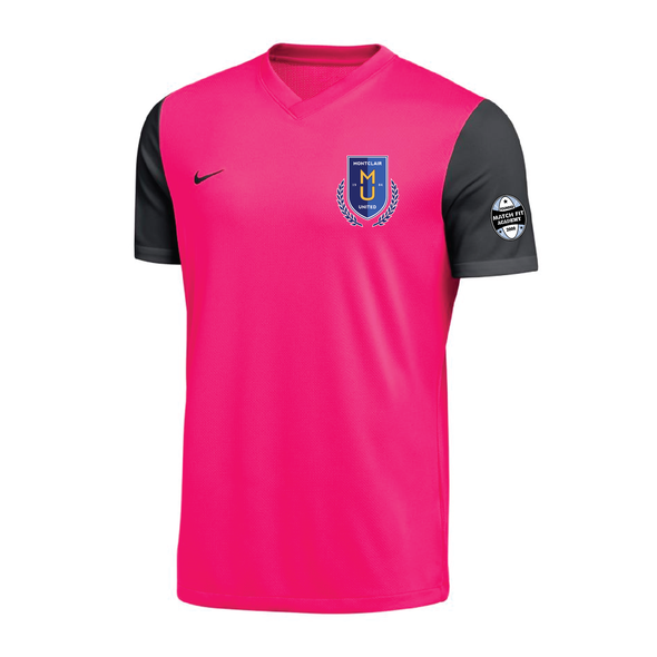 Montclair United Match Fit Nike Tiempo Premier II Goalkeeper Jersey Pink/Black